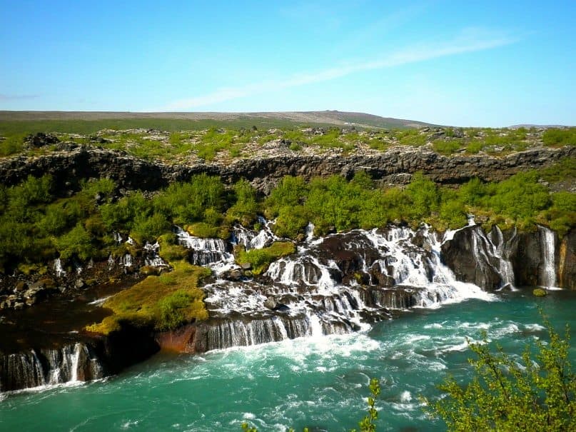 Hraunfossar Waterfall, Iceland 