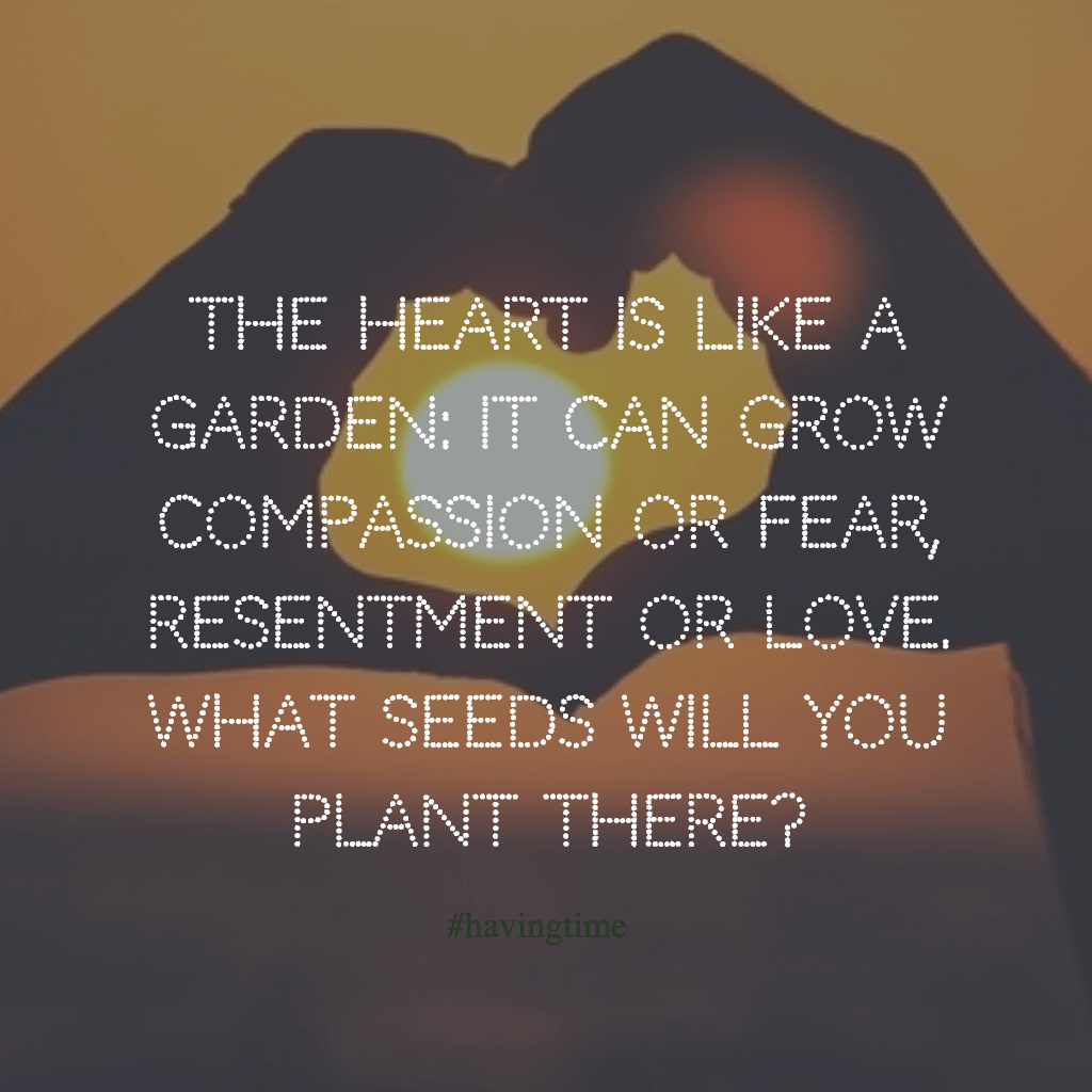 the heart is like a garden