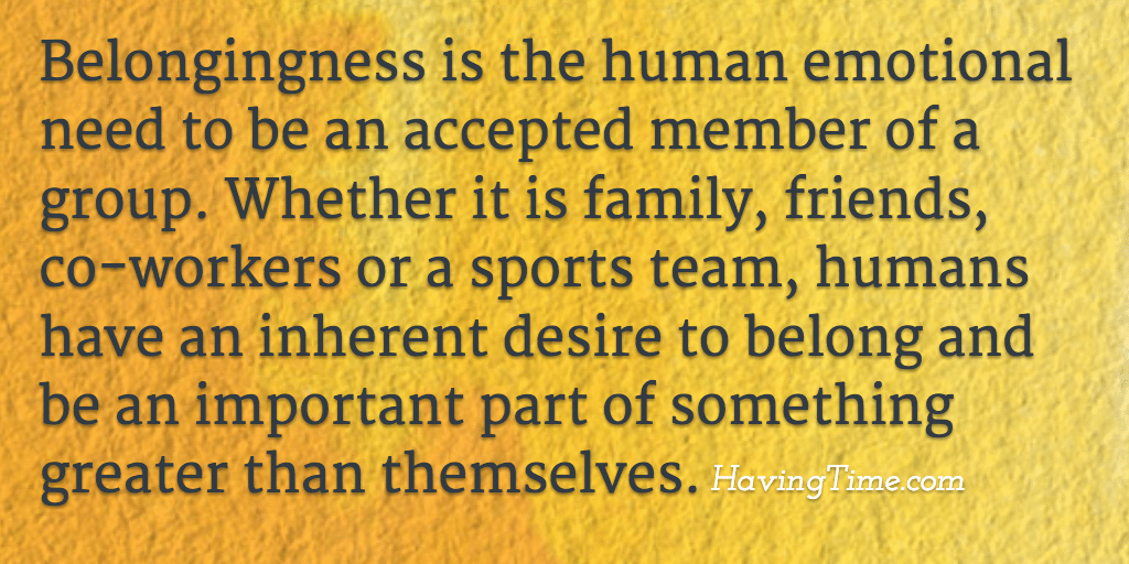 belongingness definition