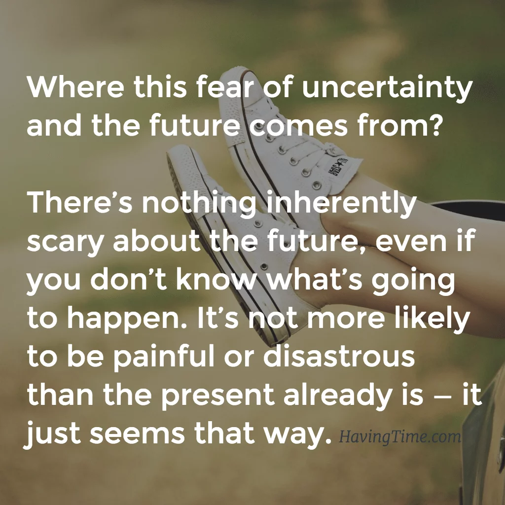 finding comfort in uncertainty