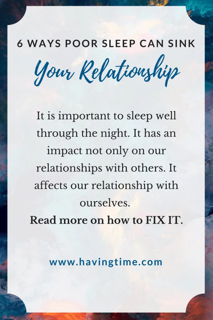 Poor Sleep Can Sink Your Relationship