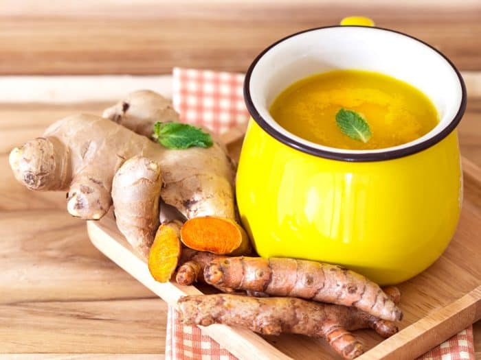 Ginger and Turmeric Tea for sinus infection